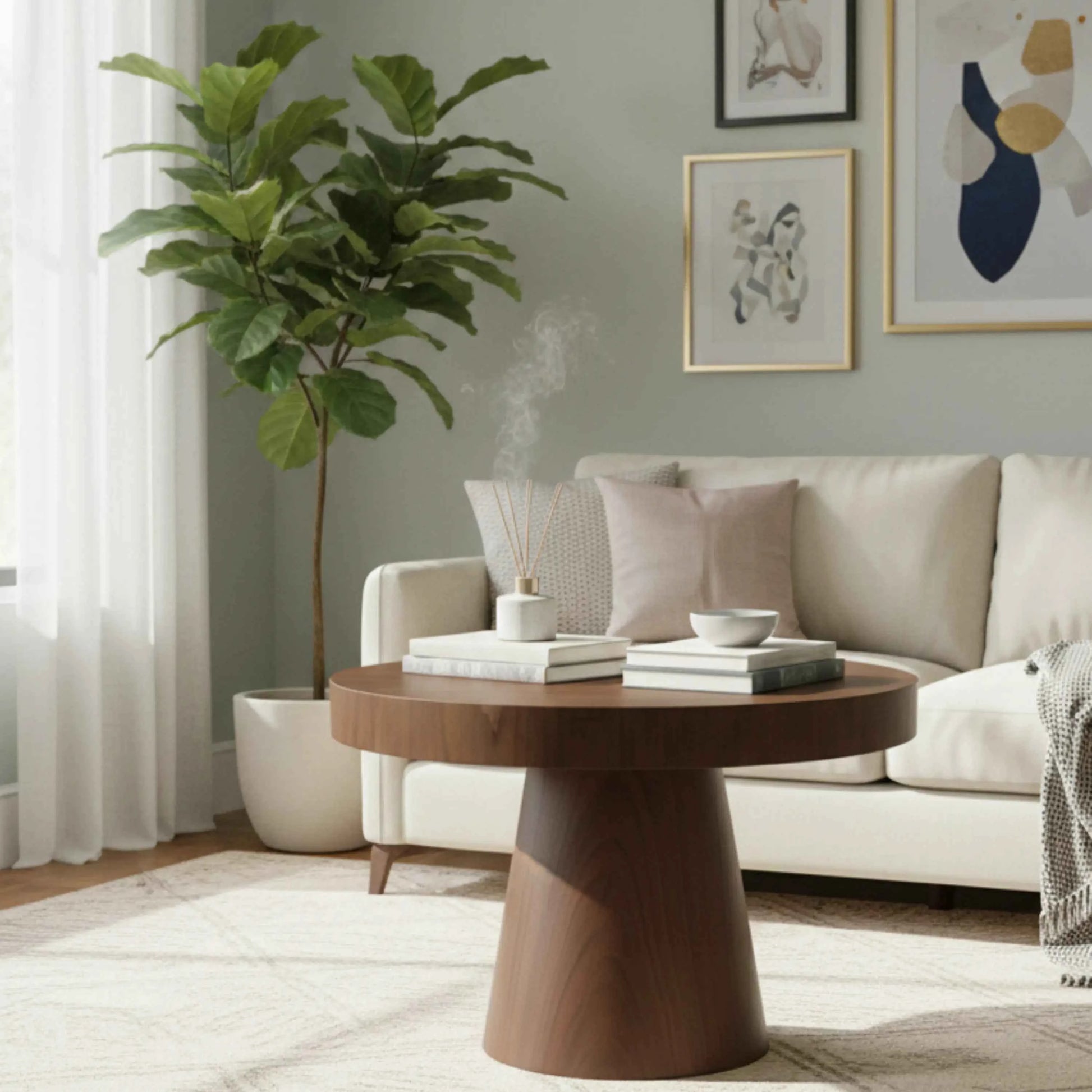 Round Coffee Table for Living Room | Modern Coffee Tables Design, Decor & Tray Ideas - Terrva