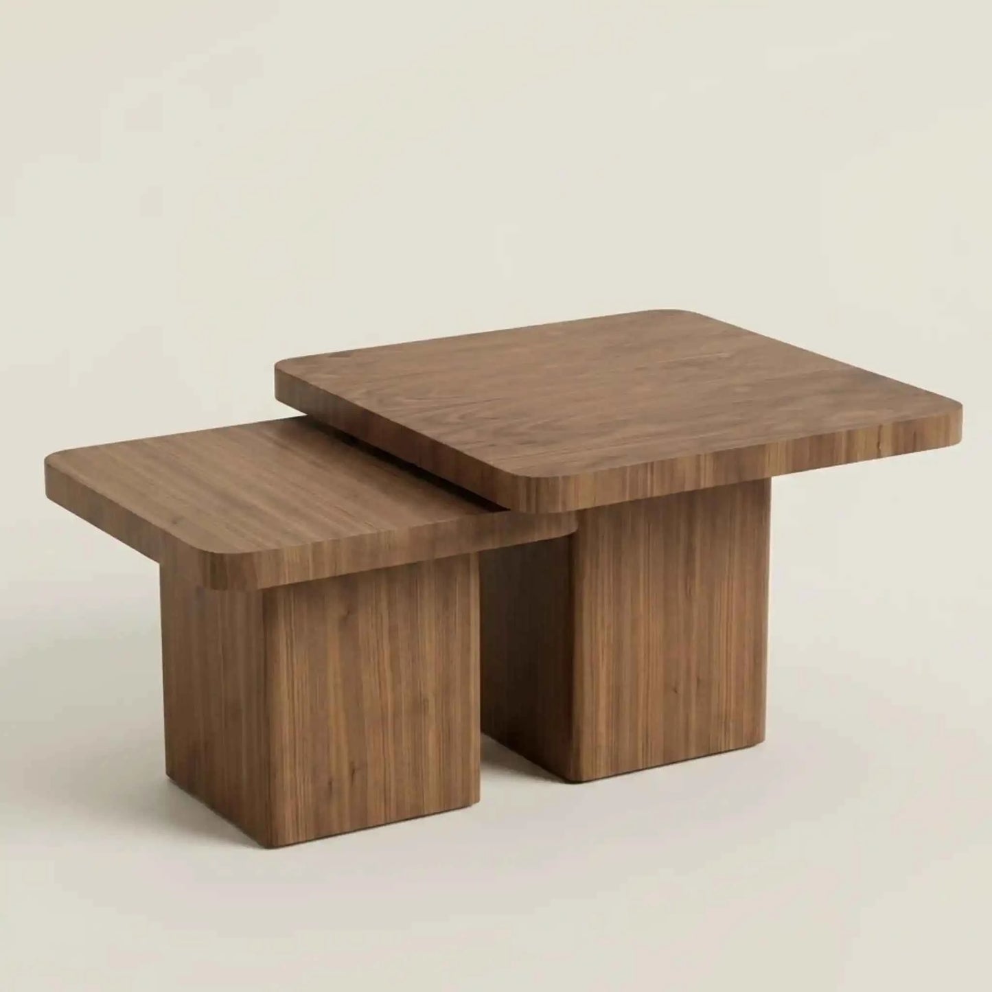 Square Side Table Wood Coffee Table 48" – Square Coffee Table for Living Room | Square Coffee Table UK