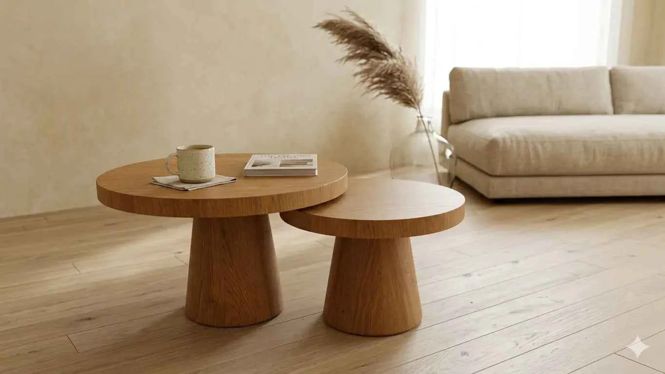 two piece coffee table lifestyle decor