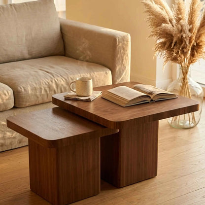 Square Side Table Wood Coffee Table 48" – Square Coffee Table for Living Room | Square Coffee Table UK - Terrva